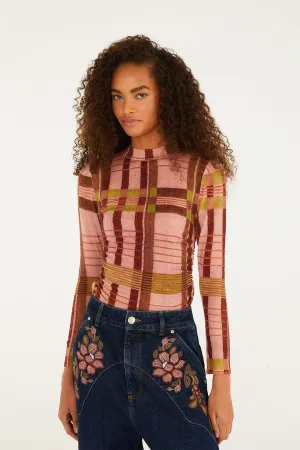 FourWayStretch Thalita Long-Sleeve Knitted Top