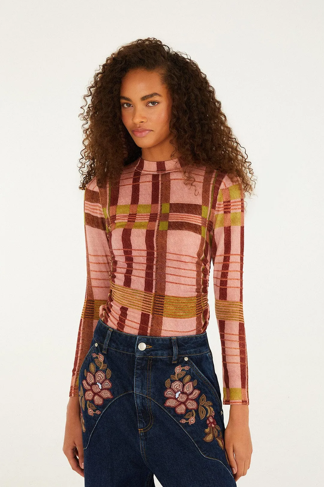 FourWayStretch Thalita Long-Sleeve Knitted Top