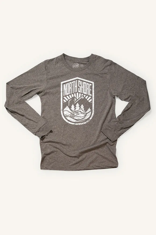 Non Toxic Printing North Shore Crest Longsleeve Shirt (Unisex)