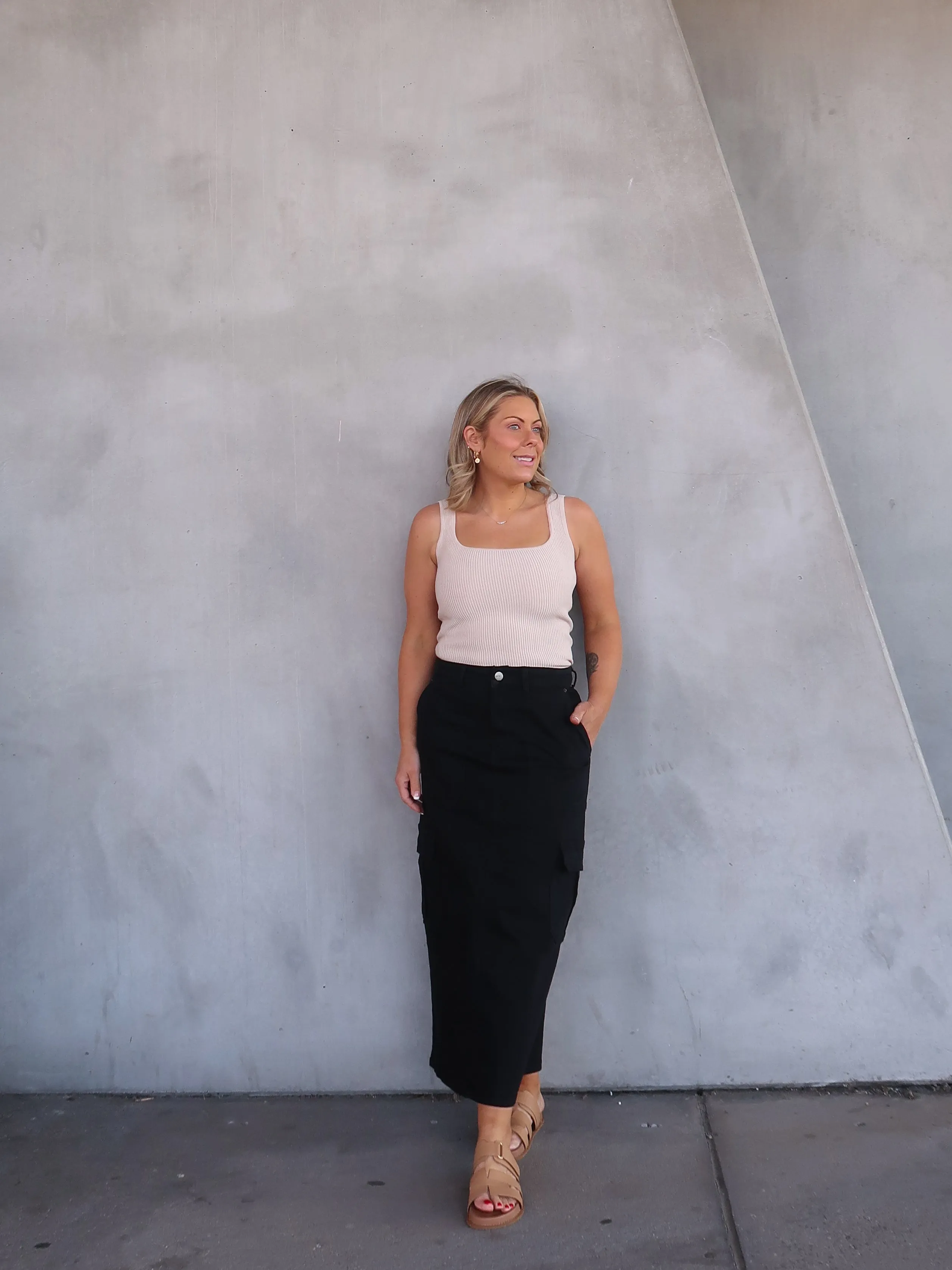 Refined Edge Nova Denim Cargo Skirt