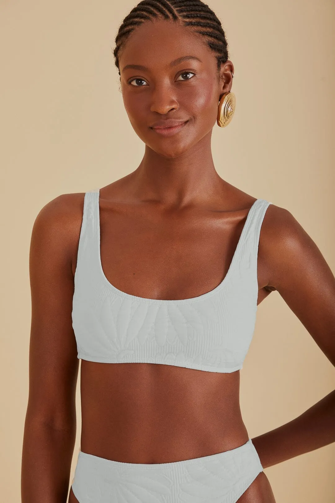 Off-White Banana Matelasse Bikini Top Easy Outfit Fashion Core