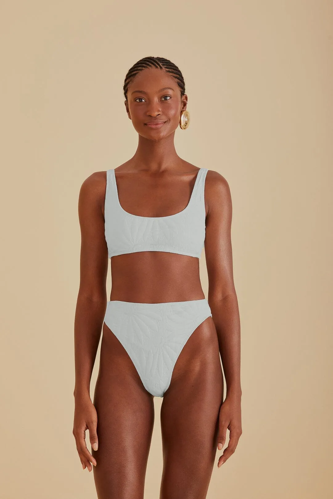 Off-White Banana Matelasse Bikini Top Festival Air