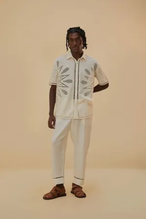 Off-White Maxi Sunset Richelieu Embroidered Pants Breathable Material Free Movement