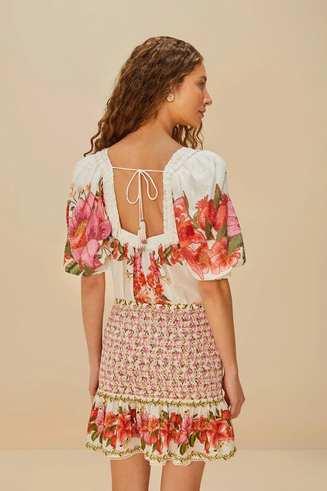 Off-White Summer Fruit Mini Skirt quick dry Refined Texture