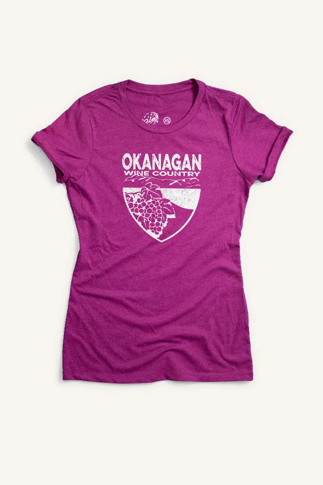 Roomy Comfort Okanagan Wine Country T-shirt (Womens)