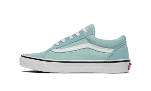 Wedge Heel Old Skool GS "Aquatic / True White"