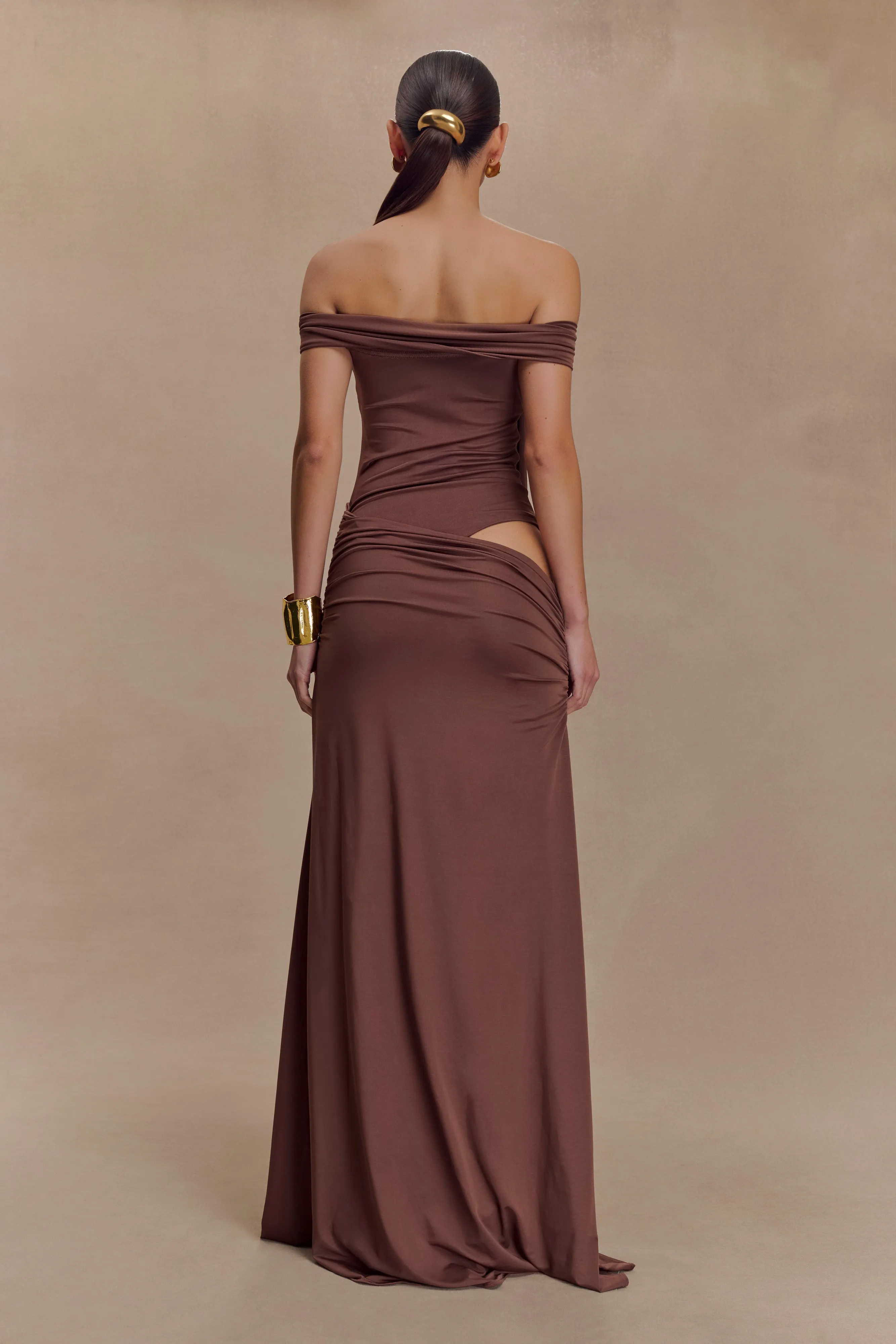Oliver Slinky Maxi Dress - Chocolate Easy Mood