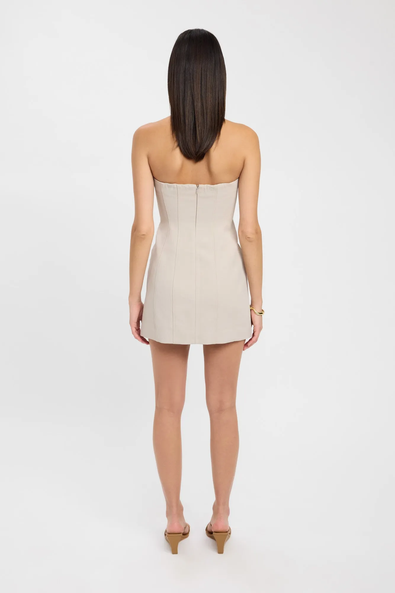 Ariel Pocket Mini Dress Waist Seam