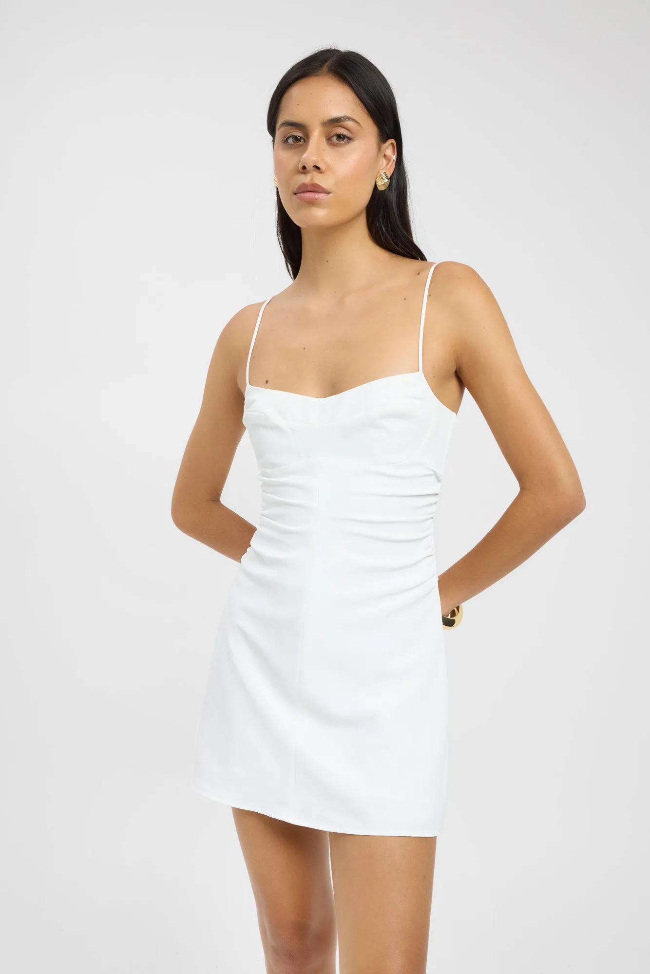 Bold Structure Chic Comfort Opal Cinch Mini Dress