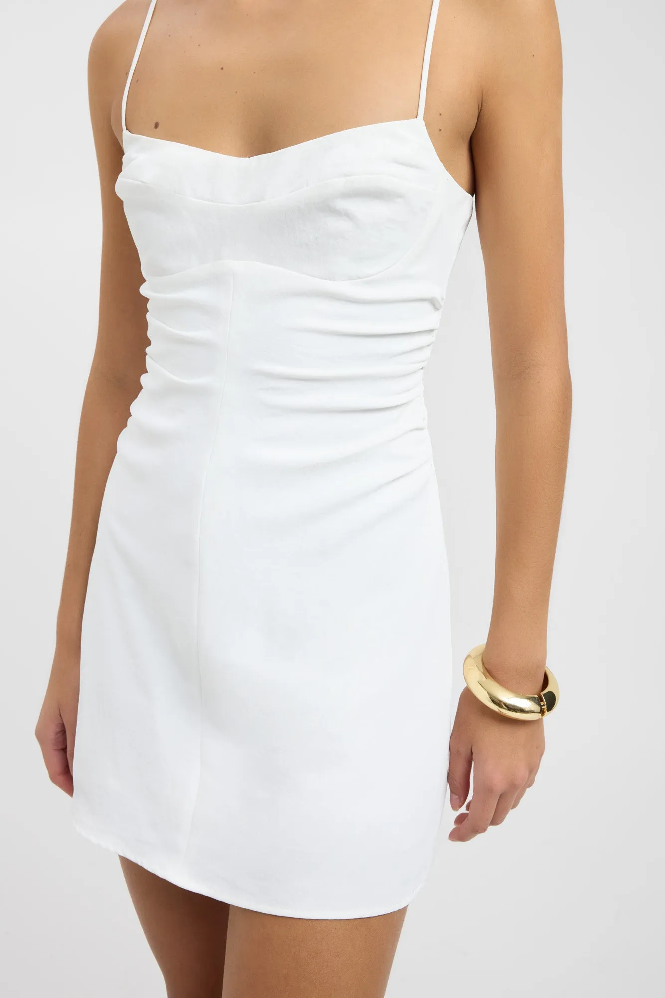 Opal Cinch Mini Dress Flattering Cut