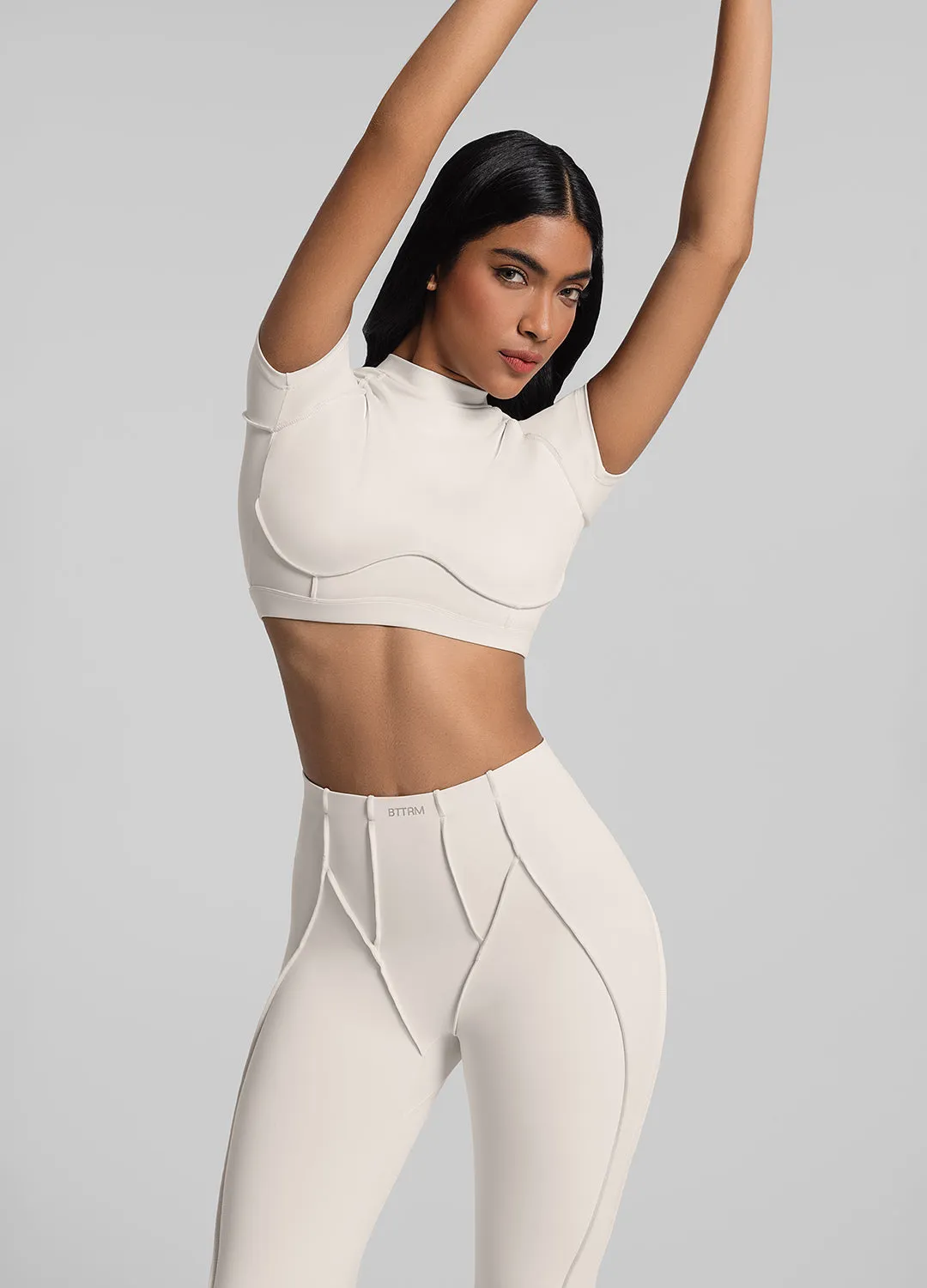 Open-Back Crop Top Active Smooth