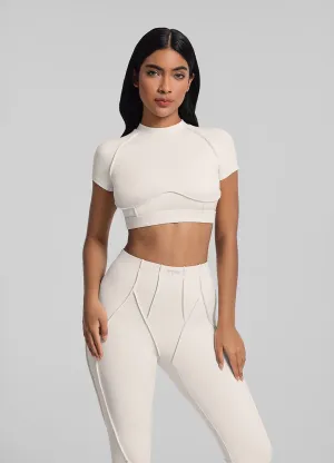 Flexibility - provided Open-Back Crop Top