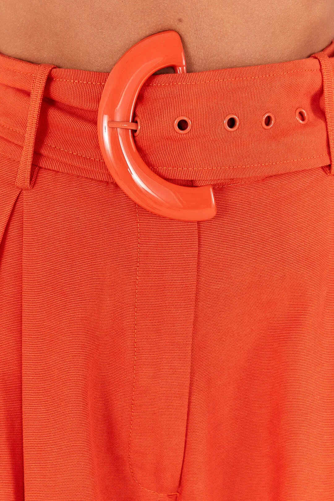 Adjustable Fit Orange Tailored Pants