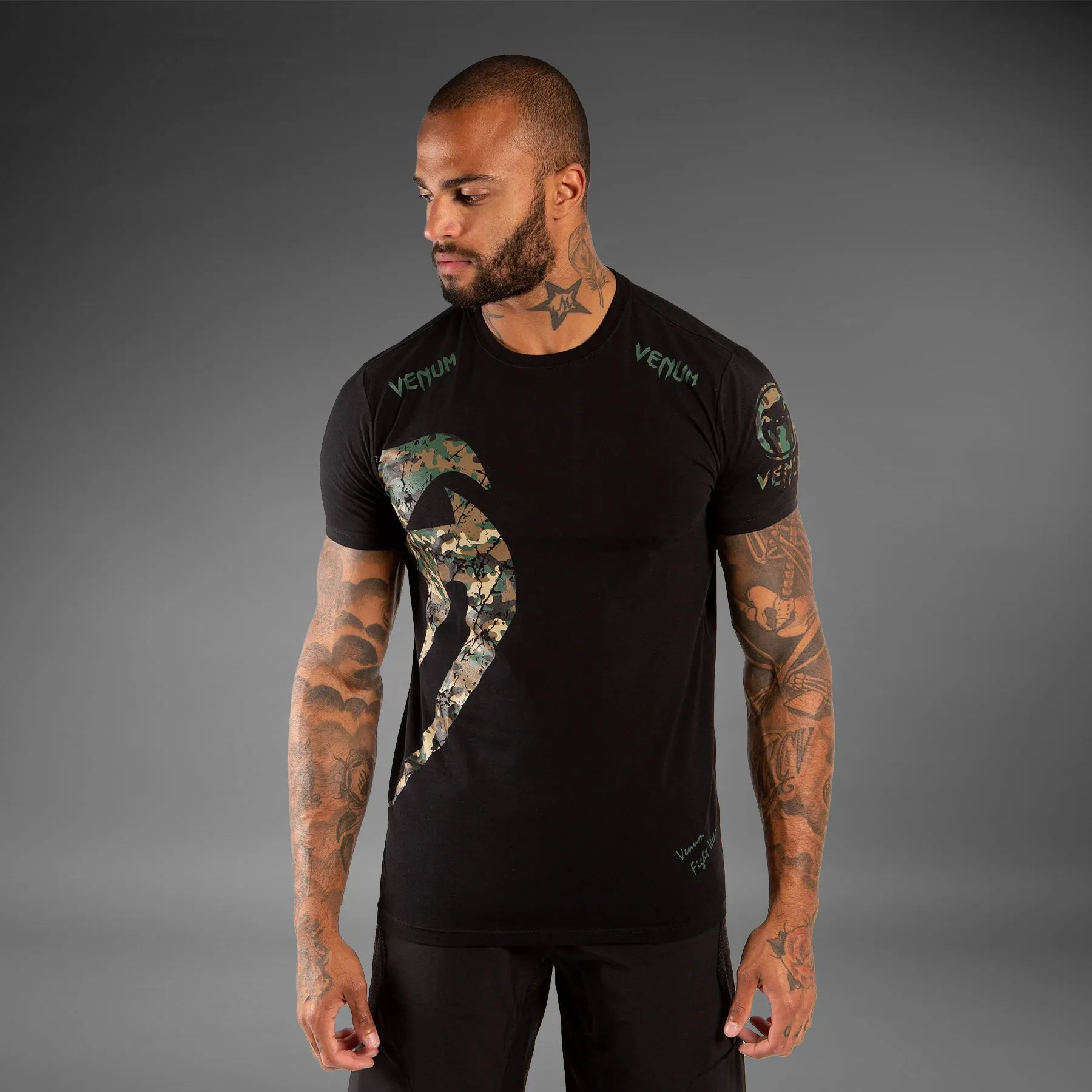 Fashion Forward Venum Original Giant T-Shirt - Black/Forest-Camo