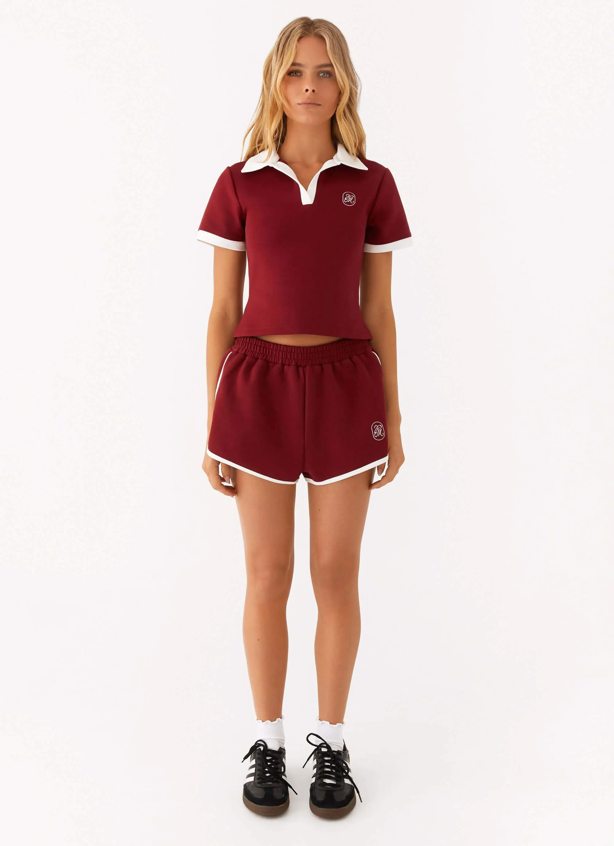 Travel Light Quick design Out Of Your League Track Shorts - Red