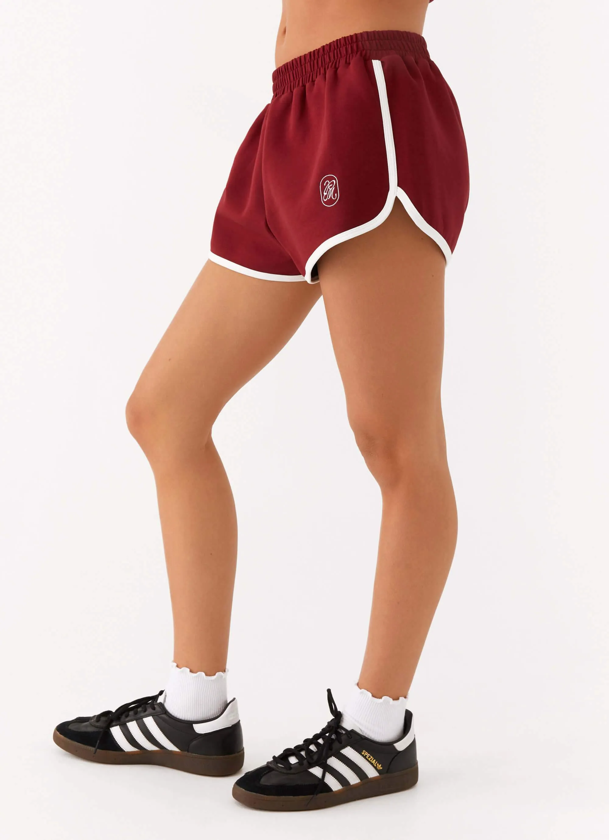 Out Of Your League Track Shorts - Red Clean Stretch Light Fit Wear