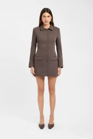 Oyster Suit Mini Dress Feminine Details Hip-Flattering