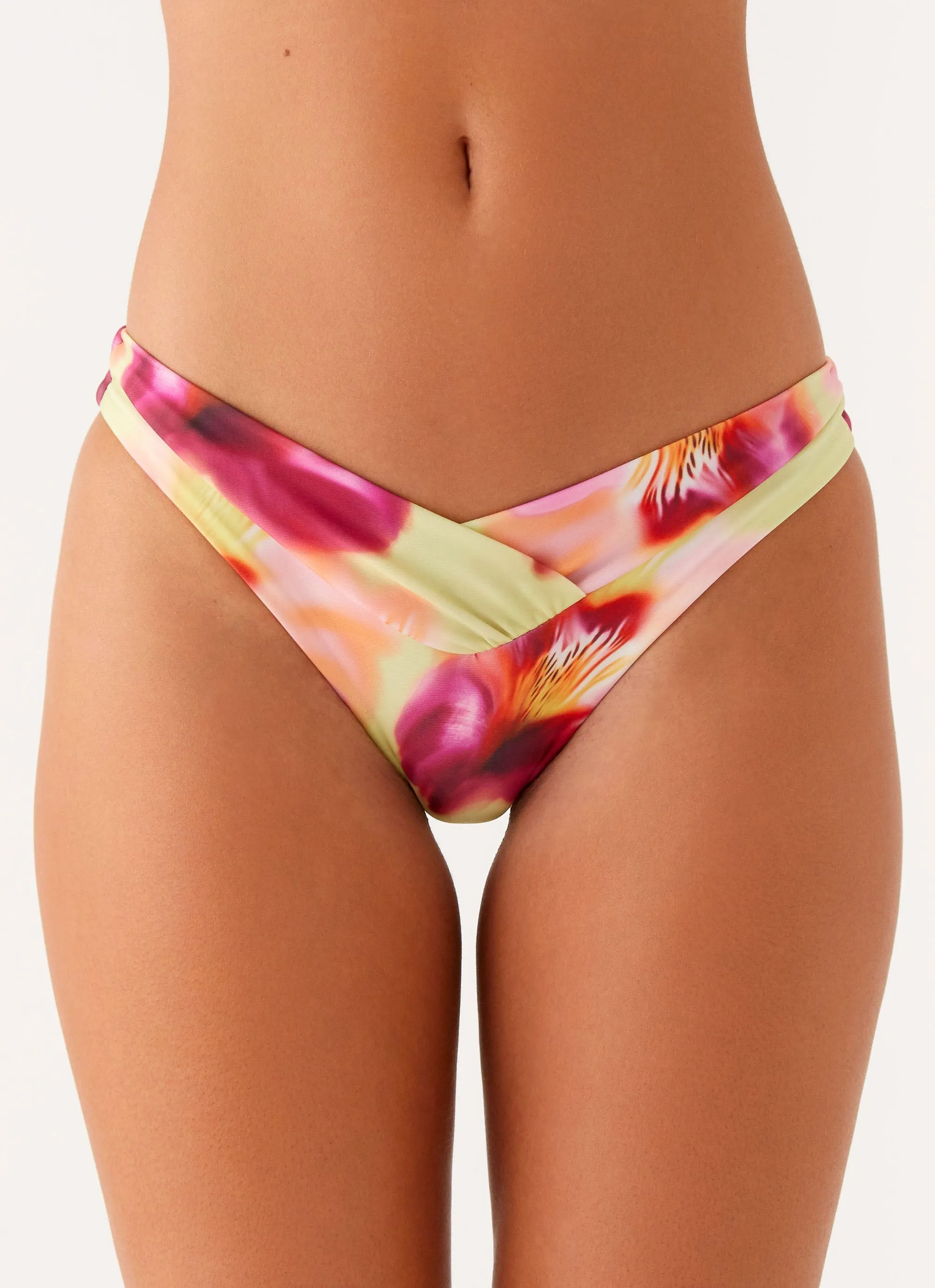 Sun Protective UPF 50  Delta Bikini Bottoms - Green Tropical
