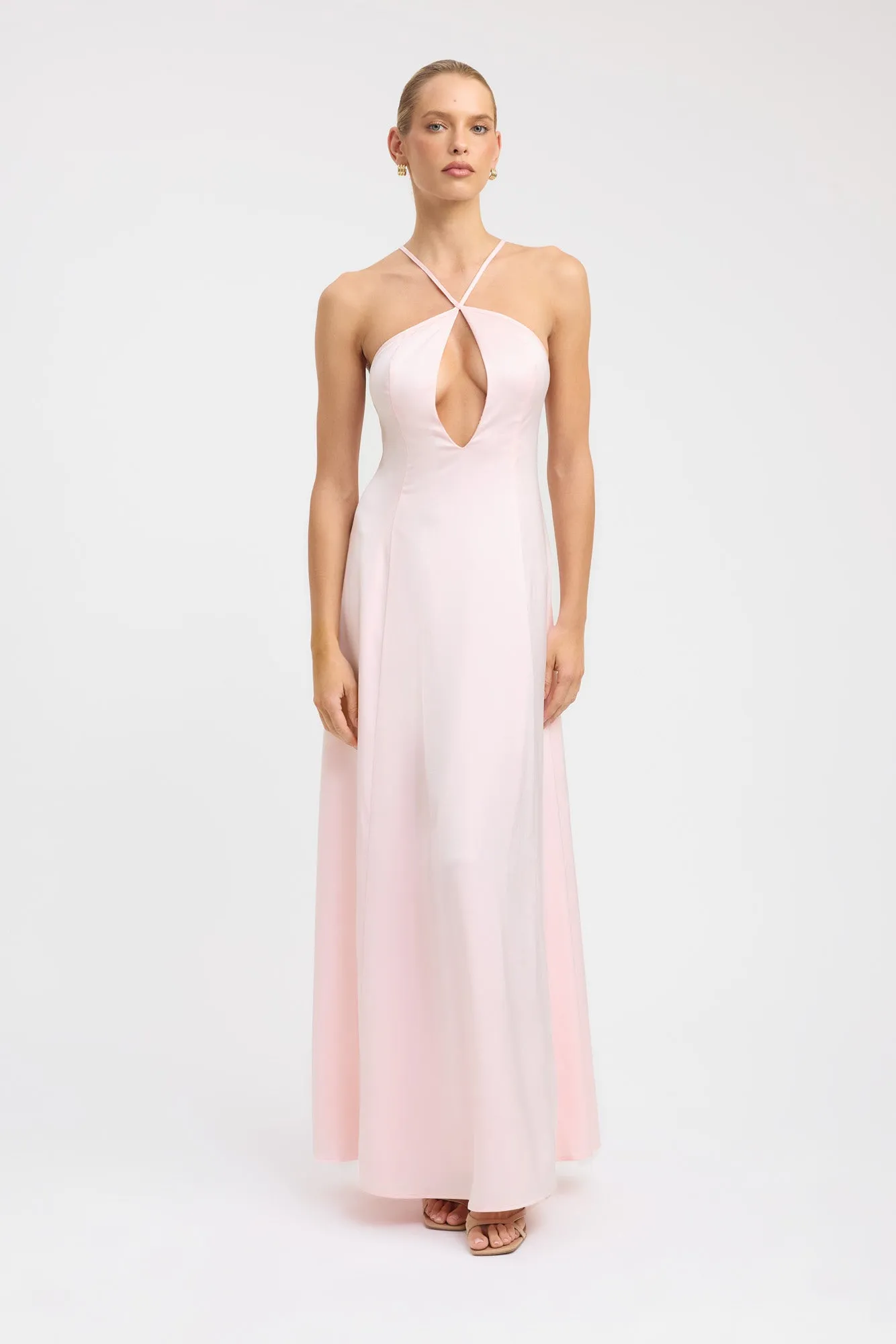 Palermo Cross Back Dress Classic Waistband A Line Cut