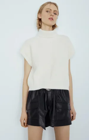 Parker Faux Leather Cargo Short Global Cool Stretchable Fabric