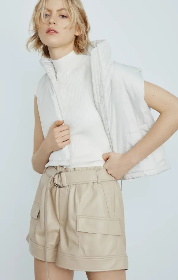 Parker Faux Leather Cargo Short Wonder Core