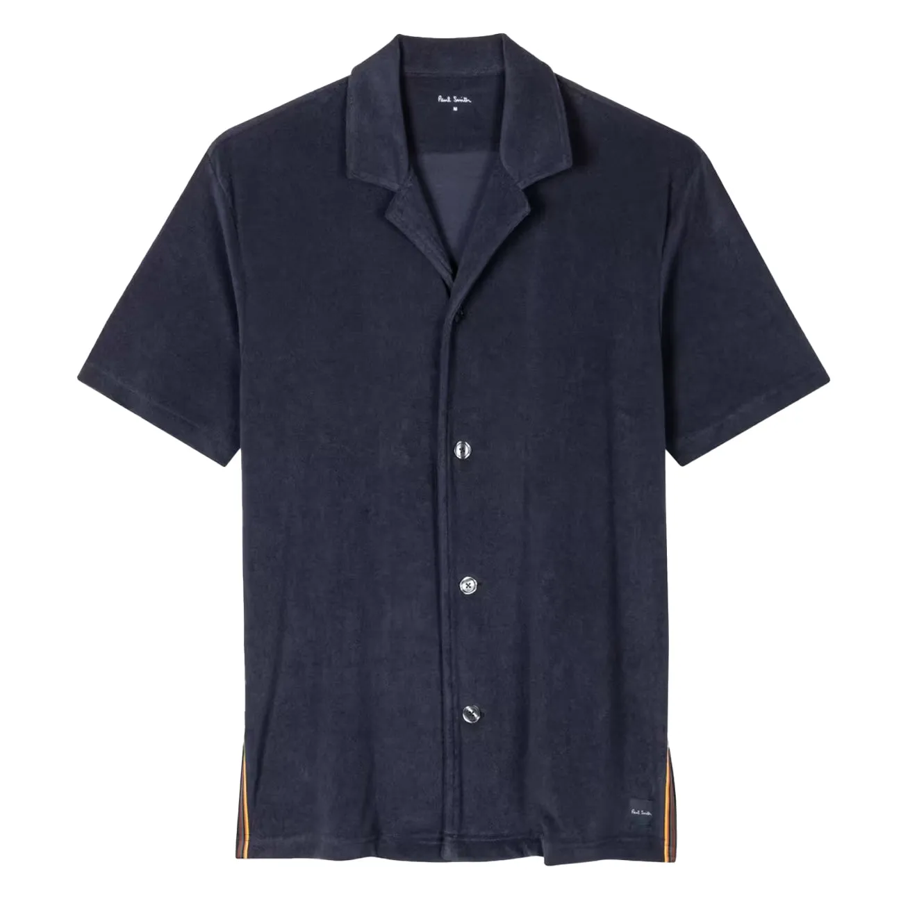 Odor Resistant Treatment UV Protective Coating Paul Smith Towelling Lounge Shirt Navy Blue