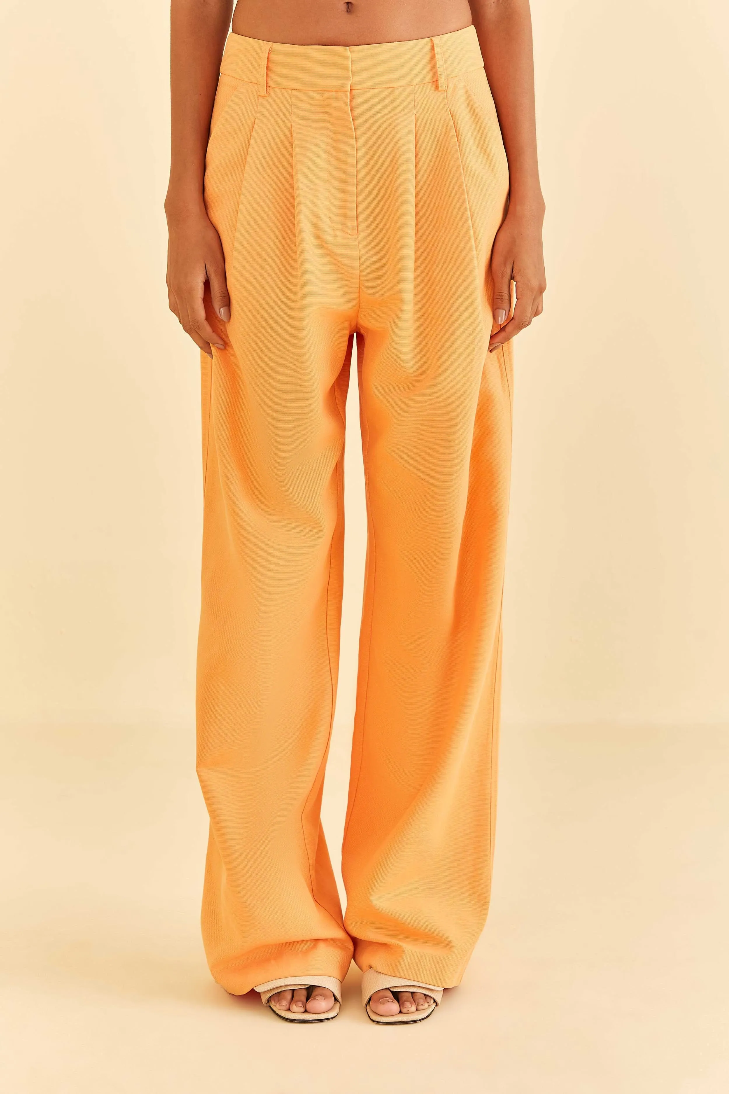 All Day Fit Feminine Cut Peach Low Waisted Pants