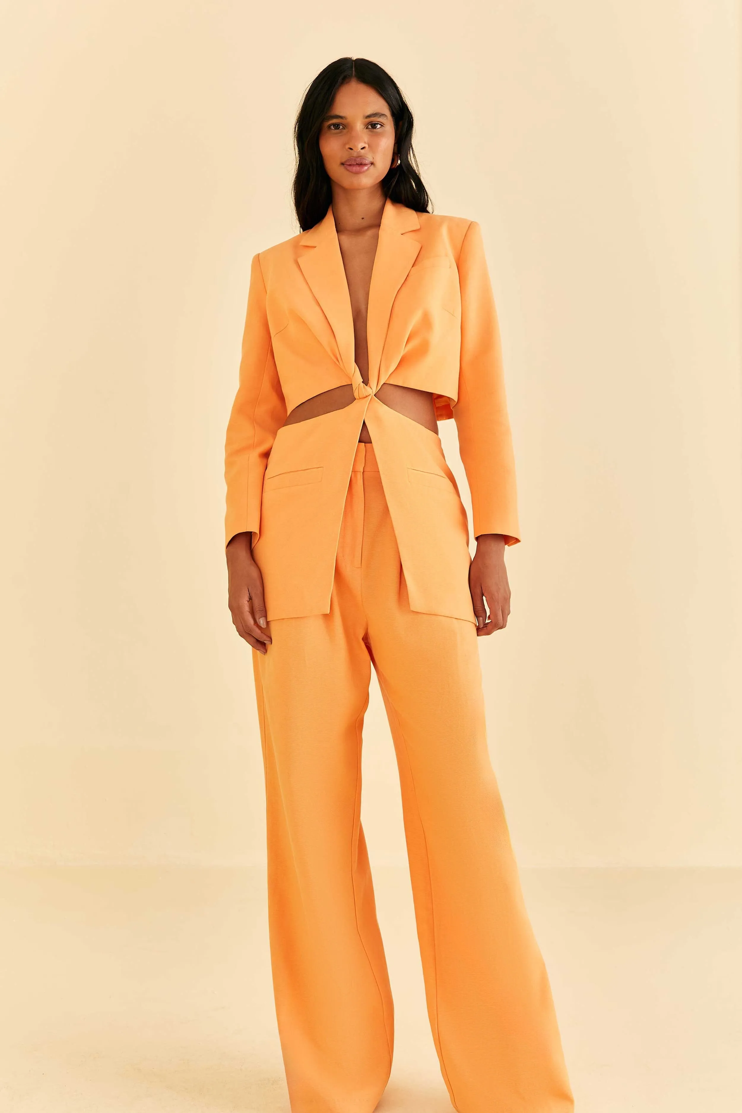 Chill Comfort Fit Peach Low Waisted Pants