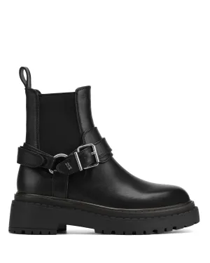 Pembroke Black Leather Pure White