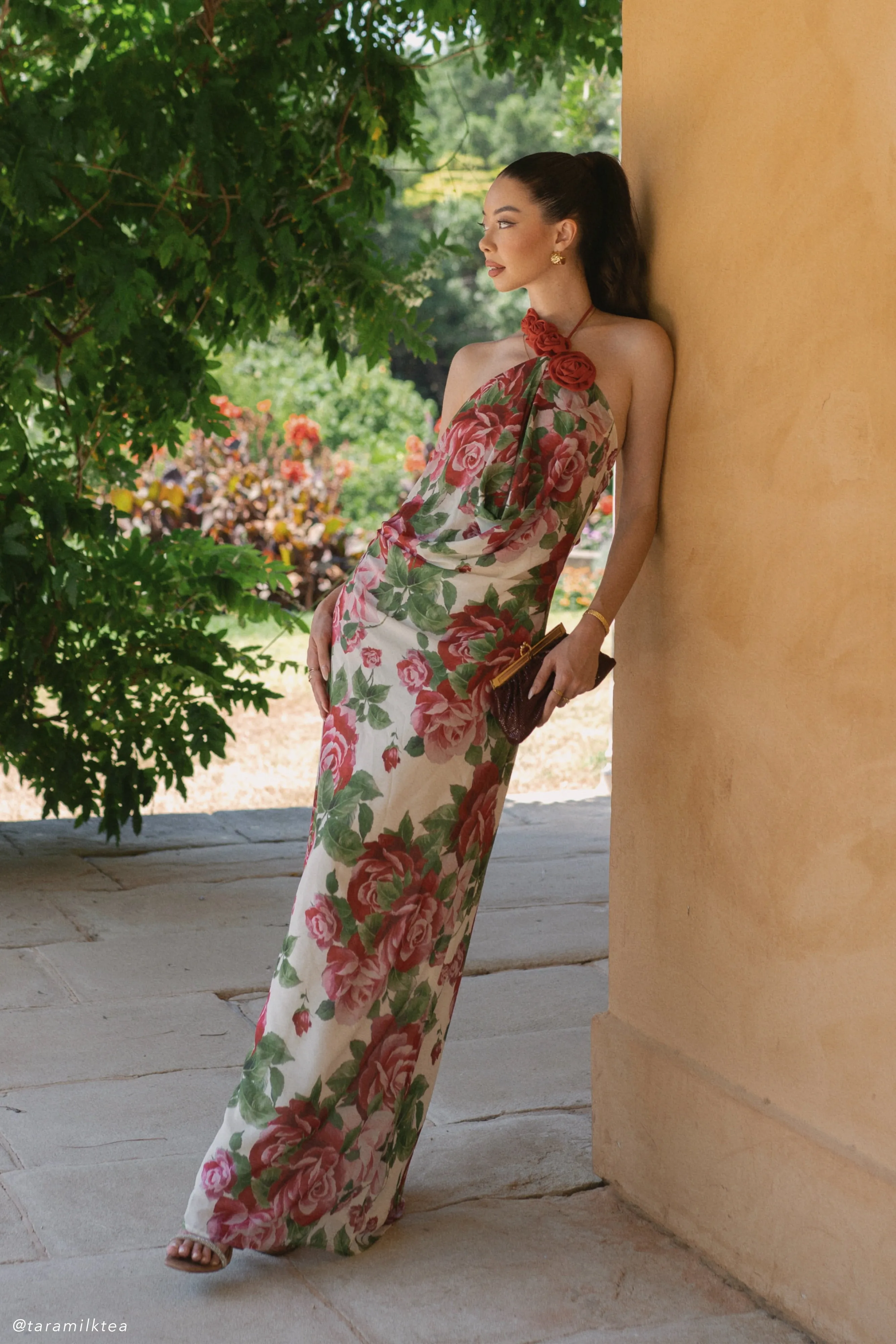 Rosalia Cowl Neck Maxi Dress - Sonia Rose Print Shared Moment