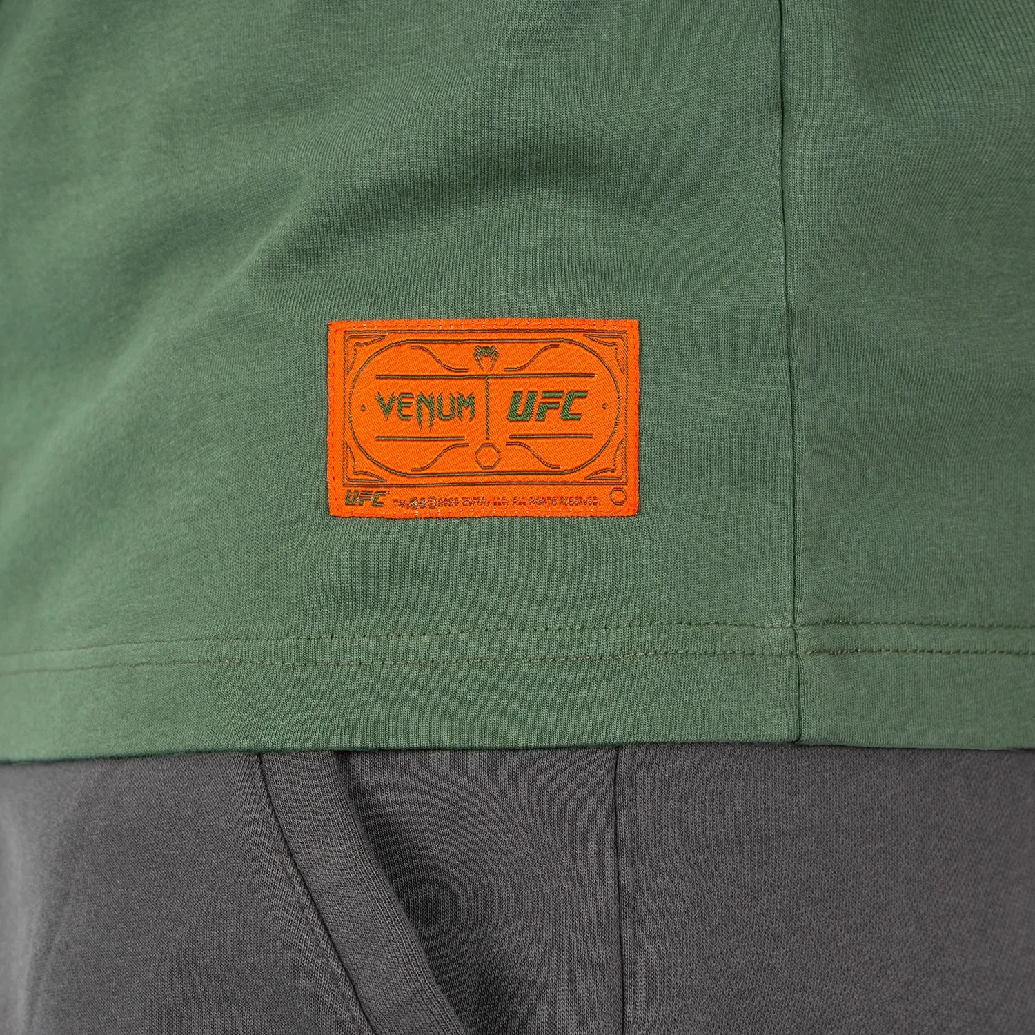 UFC by Venum Ulti-Man T-Shirt - Khaki/Orange Relaxed Layers