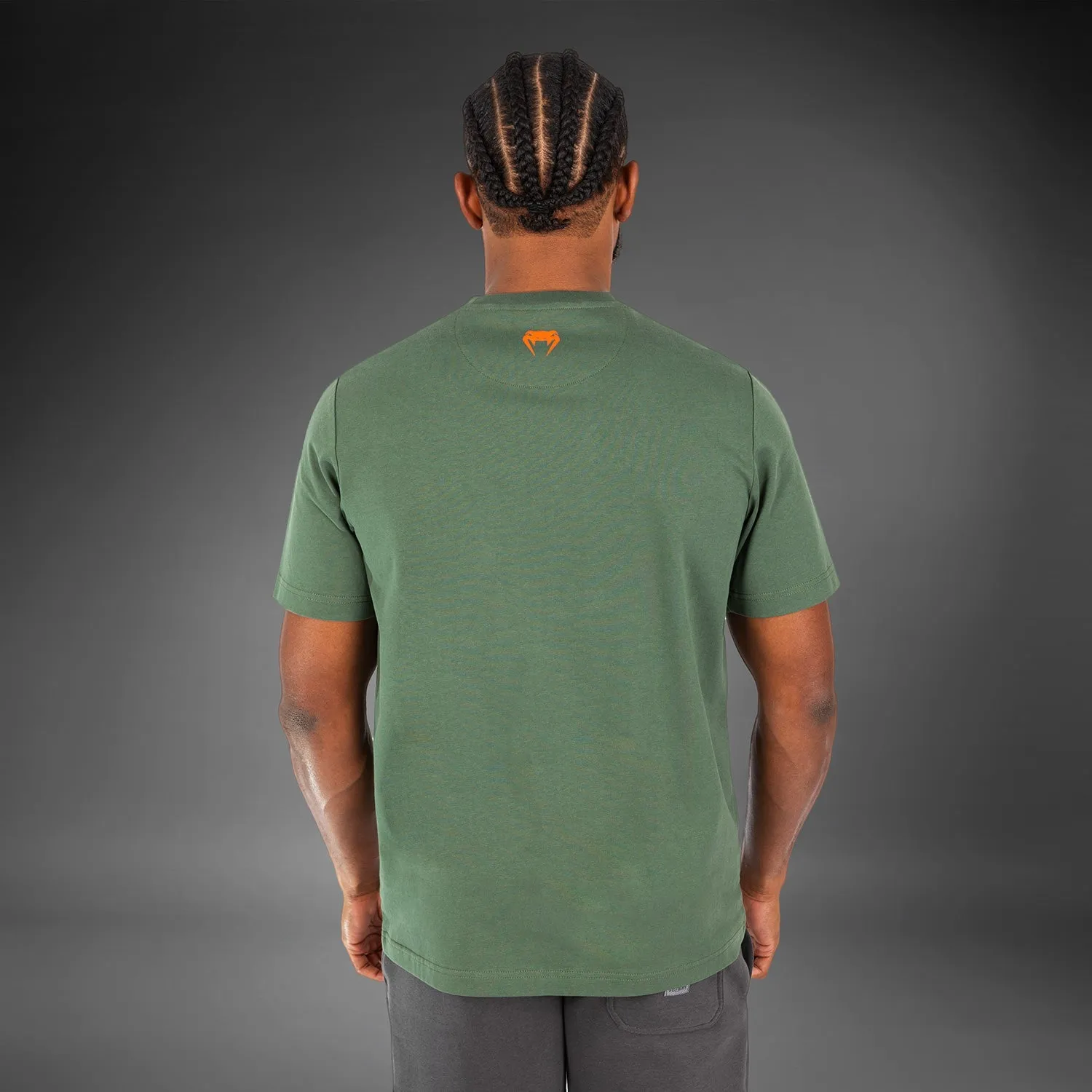 UFC by Venum Ulti-Man T-Shirt - Khaki/Orange Everyday Fashion Look Regular Fit