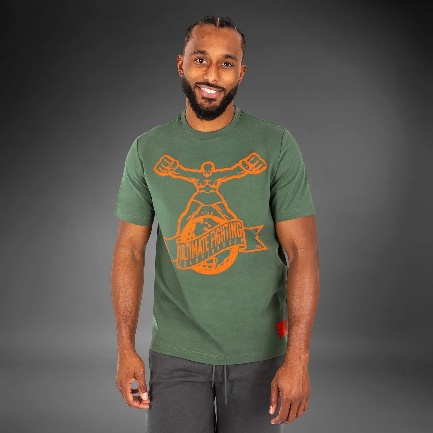 EcoConscious Processing UFC by Venum Ulti-Man T-Shirt - Khaki/Orange