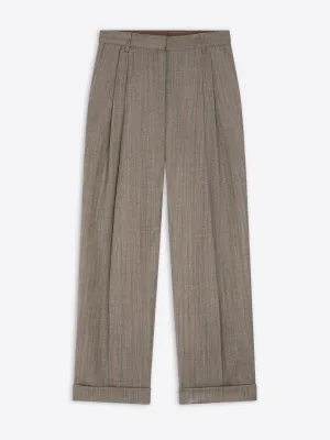 Pleated pants Stretching Fit Cool Comfort