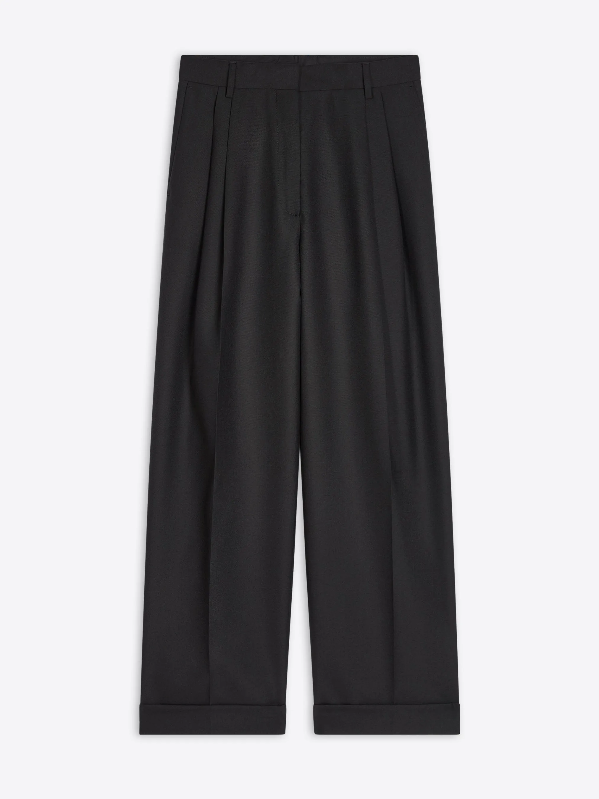 Comfy Flex Pleated wool pants