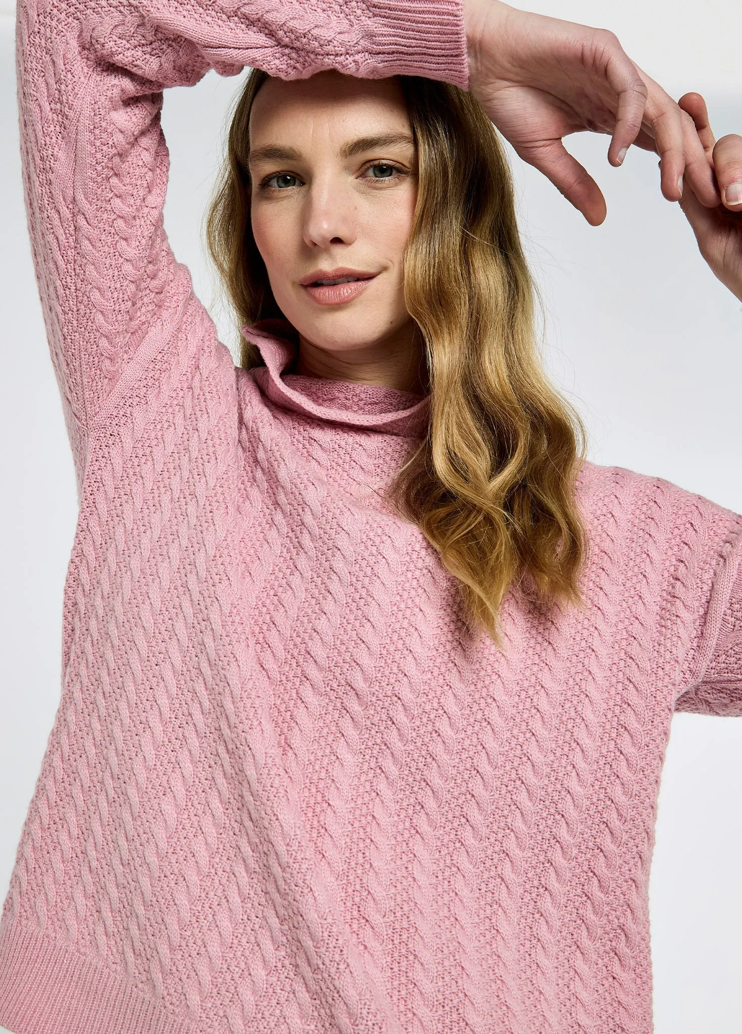 OekoTex Certified Winter Outfit Hopkins Ladies' relaxed fit sweater - Dusky Rose