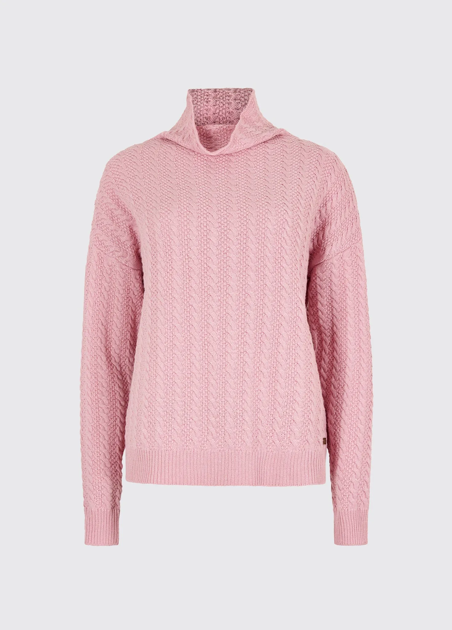 Flexible Knit Construction Sleek Texture Hopkins Ladies' relaxed fit sweater - Dusky Rose