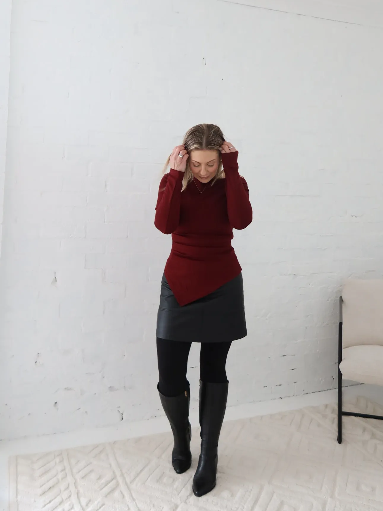 Yasmine Skirt - Black Crossback Strap Maternity Friendly