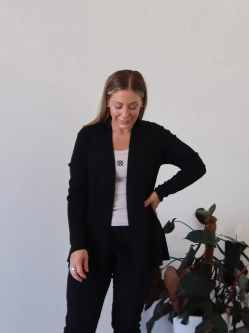 Porter Cardigan Timeless Basic Compression Fit