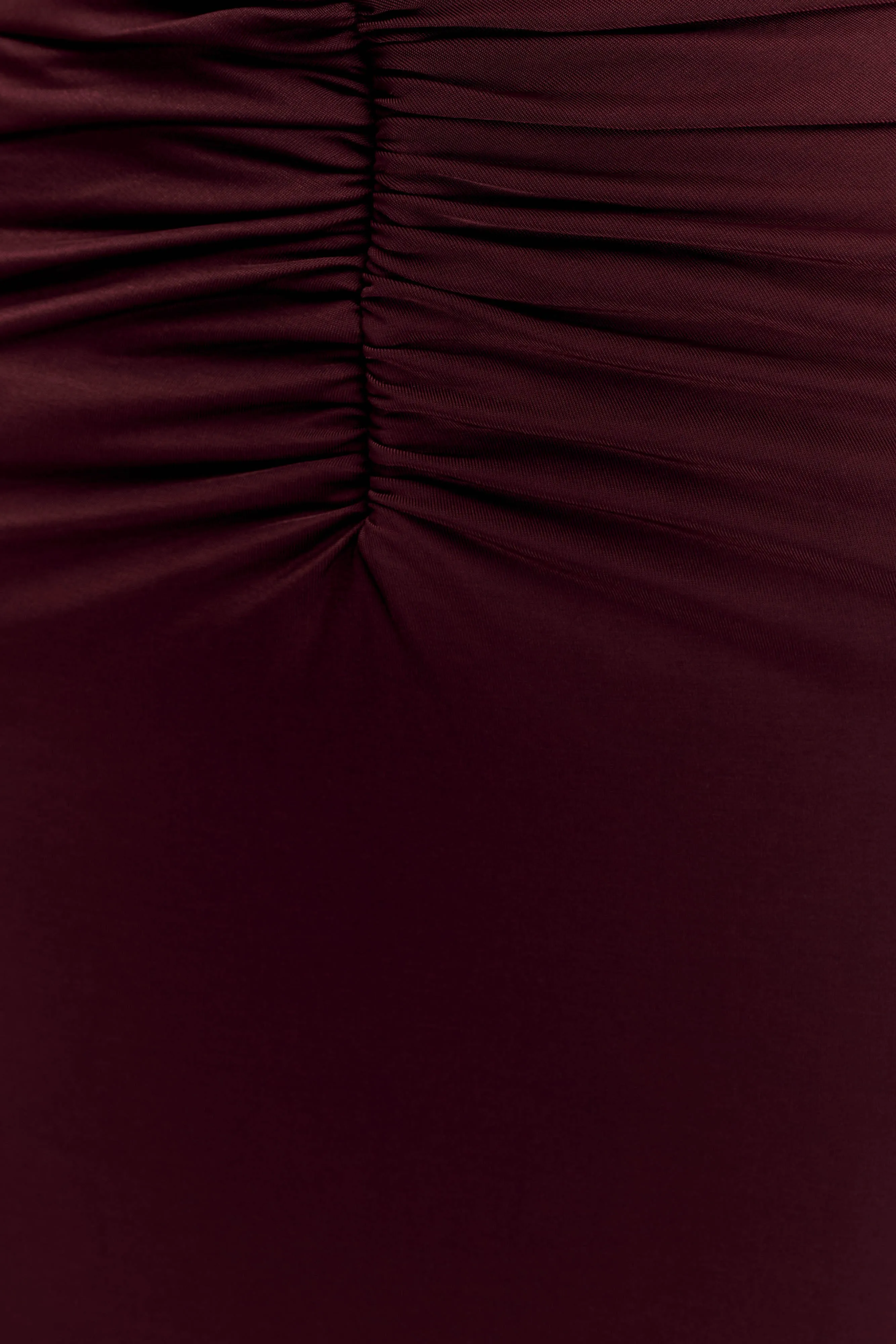 Boho Mood Rafaella Slinky And Mesh Maxi Dress - Mahogany