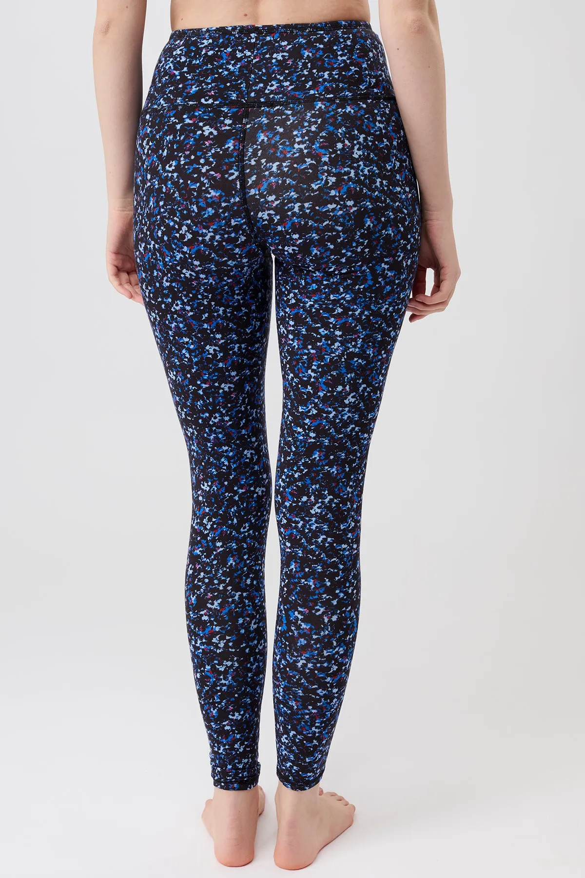 Elastic Wear Printed Leggings - Twilight Garden