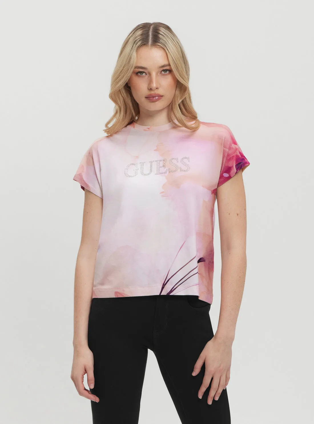 Pink Logo Kimono T-Shirt Standard Body Fit All Purpose Wear