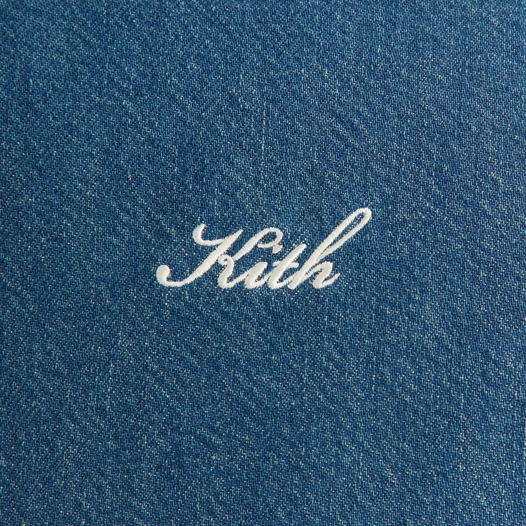 BreathableFabric Comfort Fit Cut Kith Women Shae Tinted Denim Cropped Puffer - Luka Wash