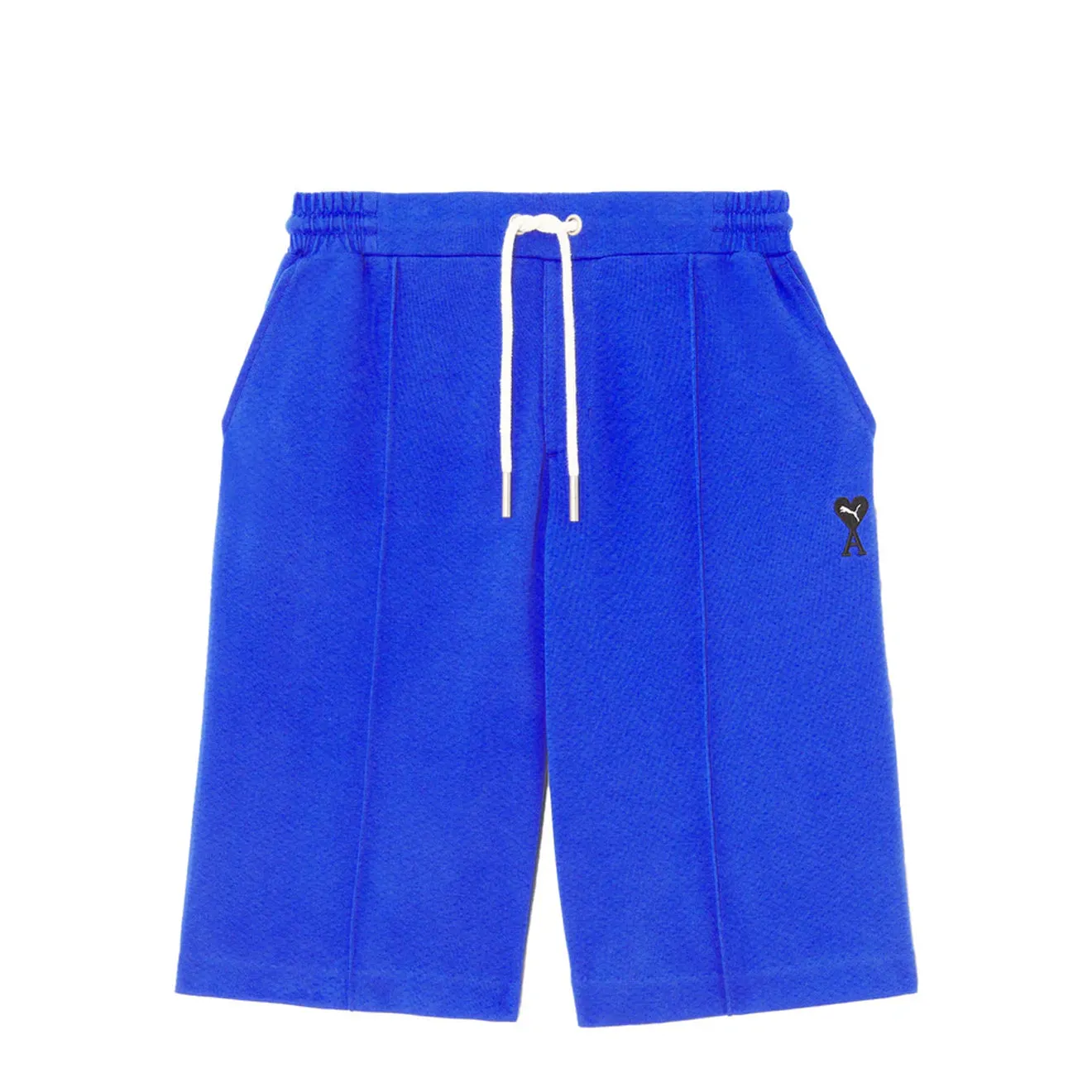 Puma X Ami Womens Shorts Dazzling Blue embroidery details Slim Layer