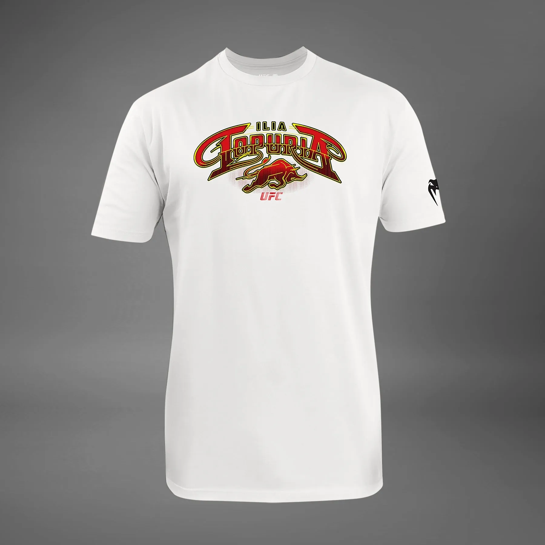 Men's UFC Unrivaled by Venum White Ilia Topuria T-Shirt Perfect for Travel