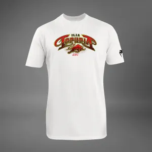 Stylish and Fun Men's UFC Unrivaled by Venum White Ilia Topuria T-Shirt