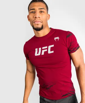 Soft Touch Fabric Organic Cotton Construction UFC Venum Authentic Fight Week Men??s 2.0 Short Sleeve T-Shirt - Red