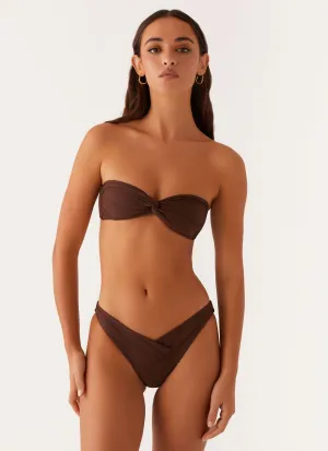 Fair trade Delta Bikini Bottoms - Brown