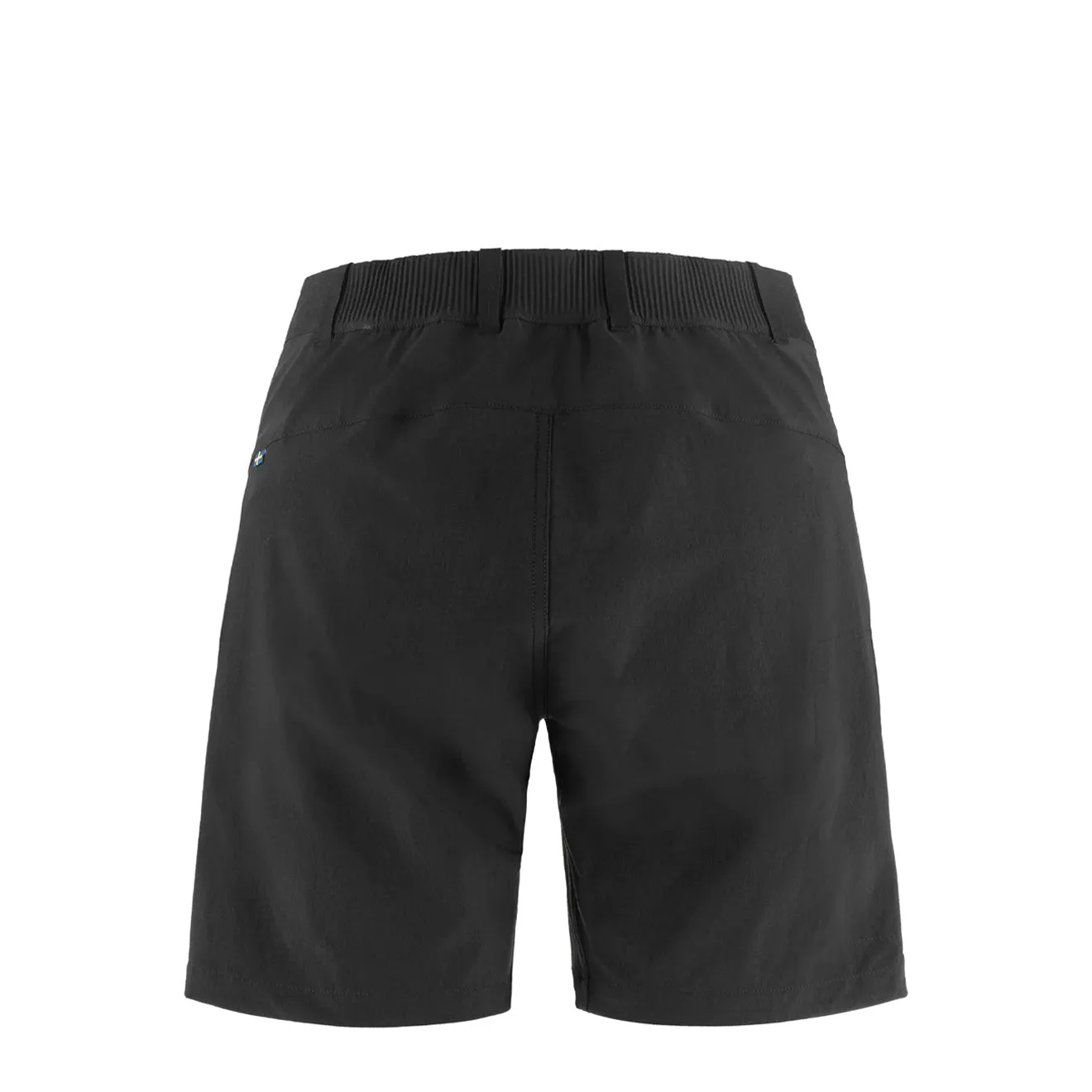 Fjallraven Womens Hoja Hybrid Shorts Black Breathable Waistband Wrinkle resistant fabric