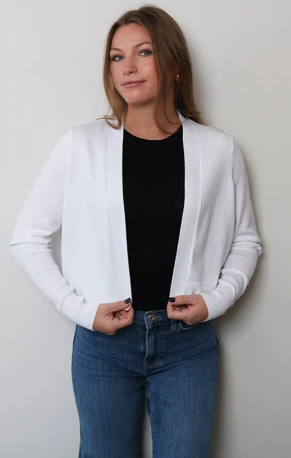 Open Front Crop Cardi AirflowOptimized